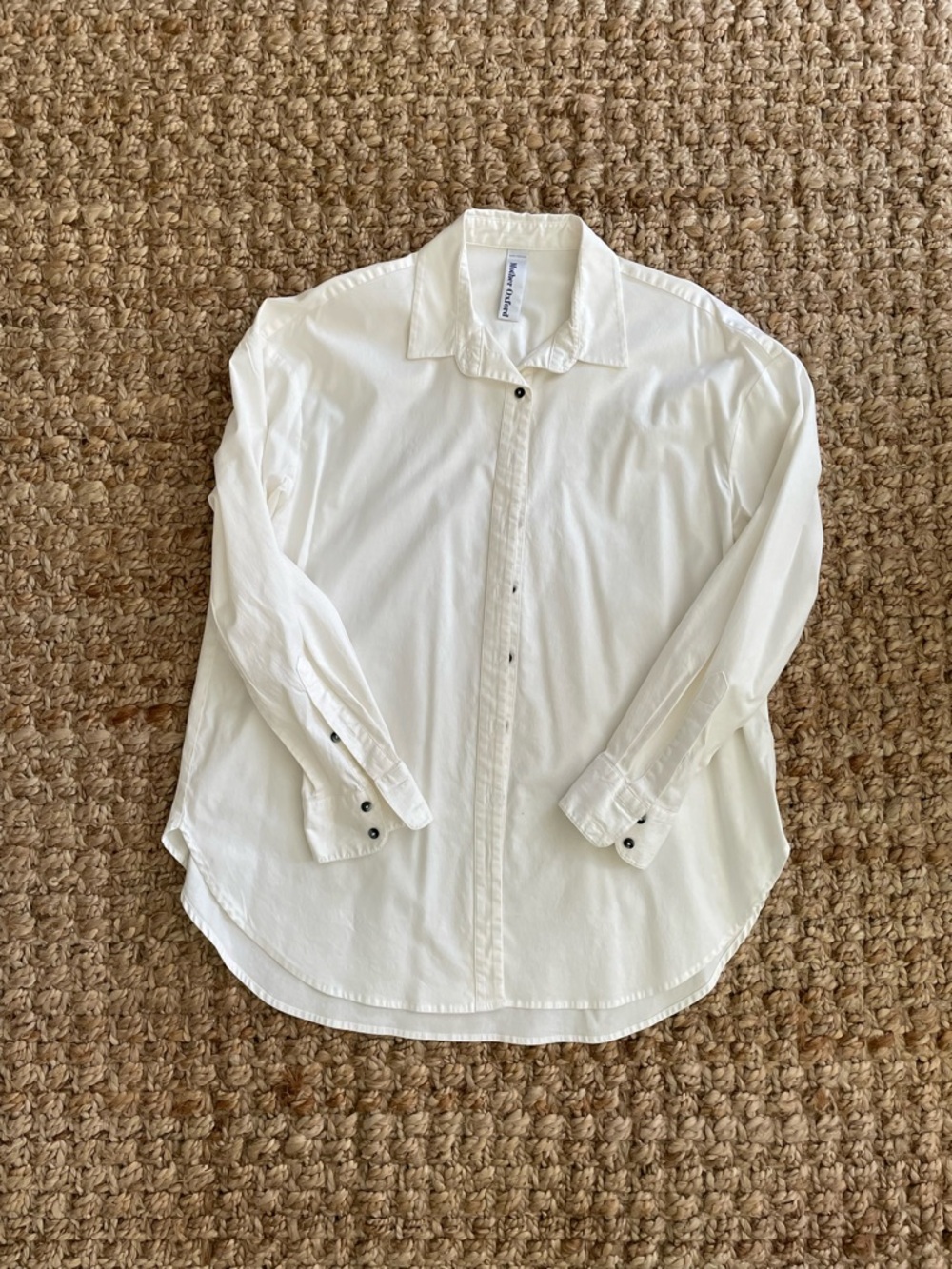 Mother Oxford Shirt Size 3 White Button Down Oversized Cotton Poplin Classic XL - Picture 10 of 16